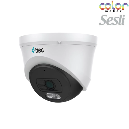 TTEC IPDP-2330M-M/SL 2 MP DAHİLİ SESLİ GECE RENKLİ 2.8 MM LENSLİ IP DOME KAMERA SD KART DESTEKLİ H.265+ 30 MT GECE GÖRÜŞ