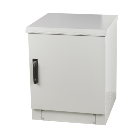 12U TEK ÇIDAR 600x600mm DIŞ ORTAM BEYAZ KABİN (FAN DAHİL)