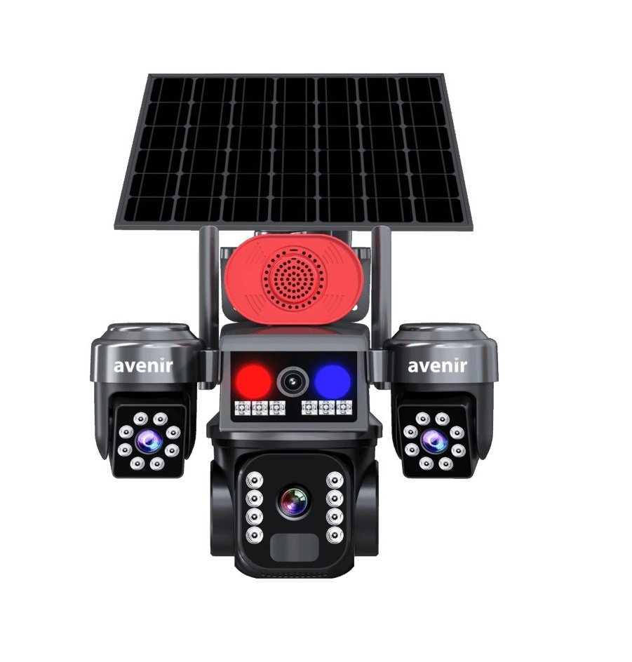 AVENİR AV-S463G 4G SİMKARTLI SOLAR PANELLİ 3+2MP GECE RENKLİ ÇİFT YÖNLÜ SESLİ IP KAMERA