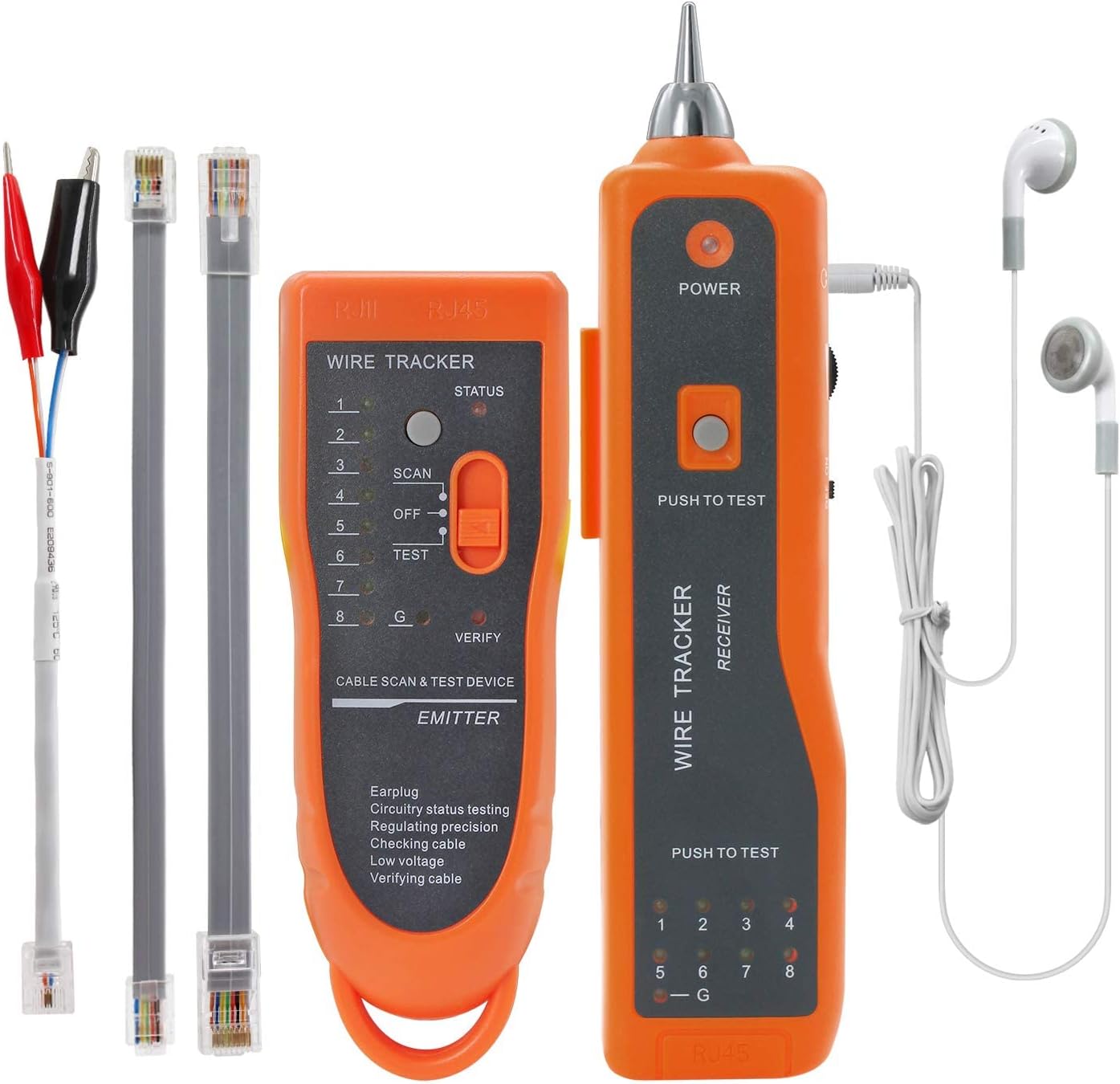 NEVADA KABLO BULUCU VE TEST -BİLİ BİLİ RJ45 RJ11 ( POE-TURUNCU )