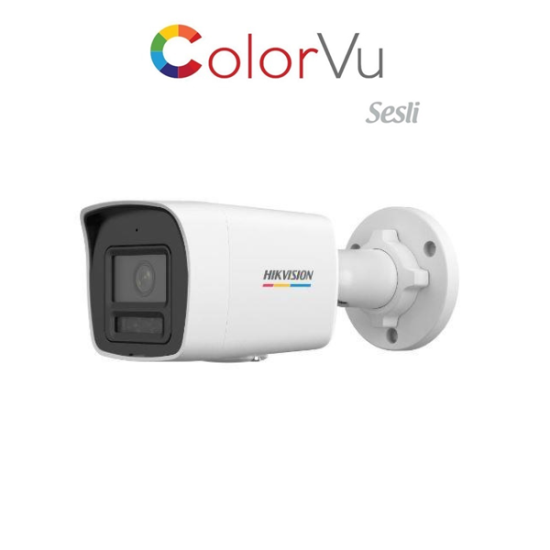 HİKVİSİON DS-2CD1027G2H-LUF 2 MP DAHİLİ SESLİ COLORVU IP BULLET KAMERA H.265+ 4 MM LENS