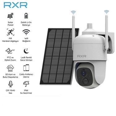 RXR V-BT1S 2 MP WİFİLİ SOLARLI IP KAMERA