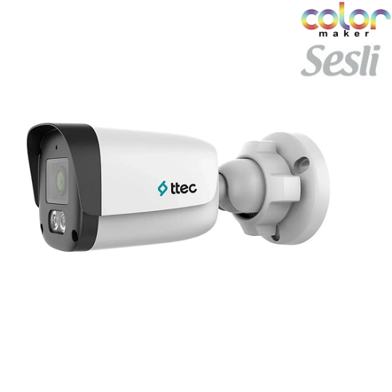TTEC IPBP-4330M-M/SL-LİTE 4 MP DAHİLİ SESLİ GECE RENKLİ 2.8 MM LENSLİ IP BULLET KAMERA SD KART DESTEKLİ H.265+ 30 MT GECE GÖRÜŞ
